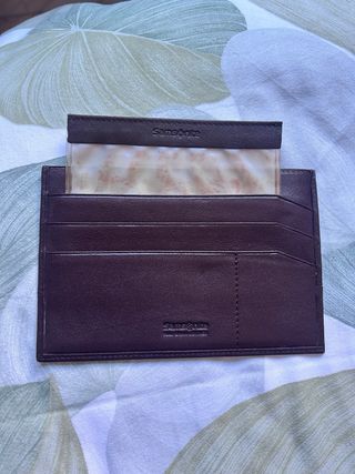 Tarjetero Samsonite Marrón Piel