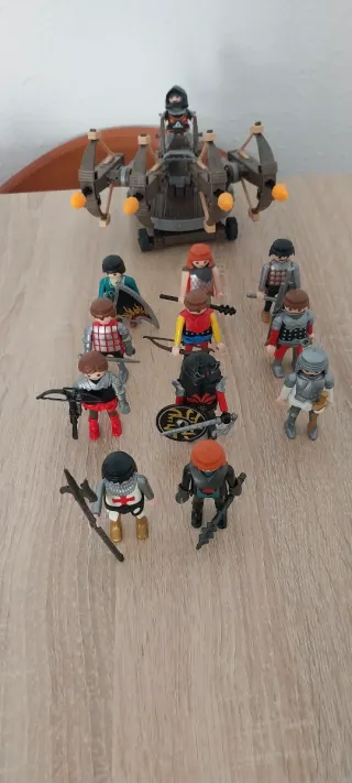 Playmobil,lote,medievales,castillo,caballeros