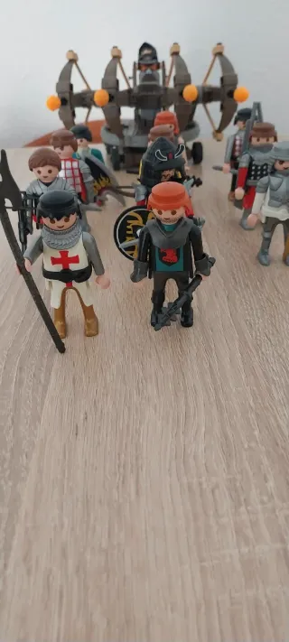 Playmobil,lote,medievales,castillo,caballeros