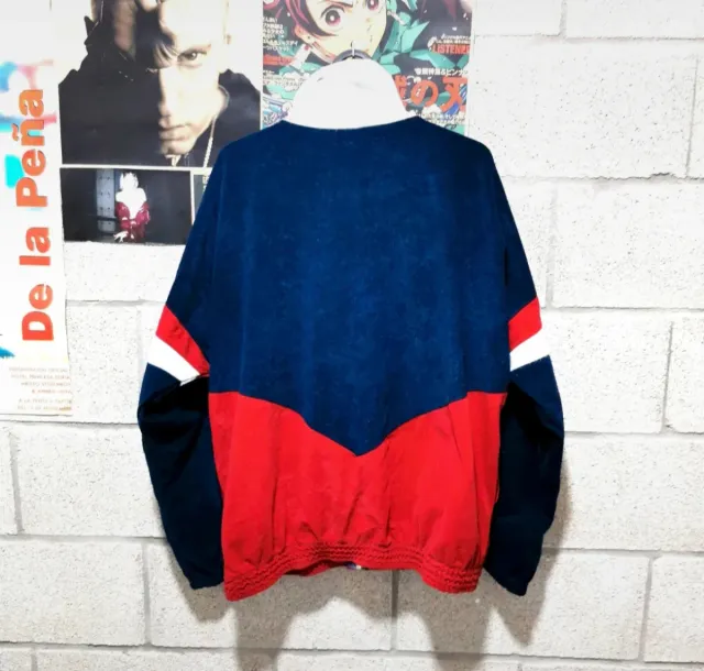 Chaqueta Vintage Cruz Roja Y2K Terciopelo