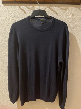 Jersey OVS cuello redondo azul marino