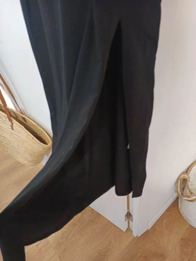 Vestido negro tirantes mujer