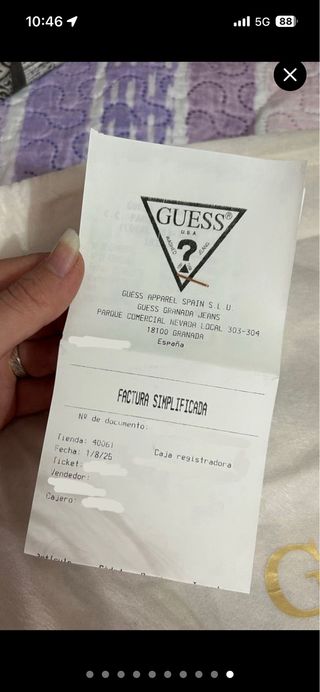 Bolso Guess Negro/Gris Monogram