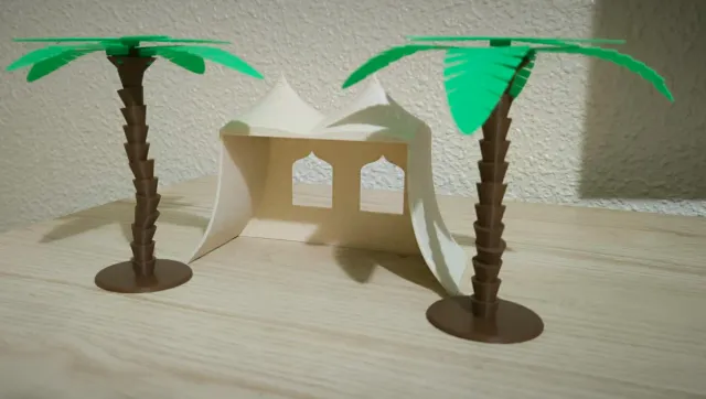 Jaima Belén Playmobil 3D con Palmeras