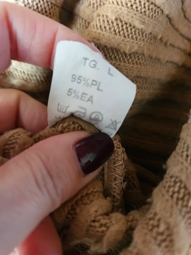 Maxi maglia donna con zip Exit L