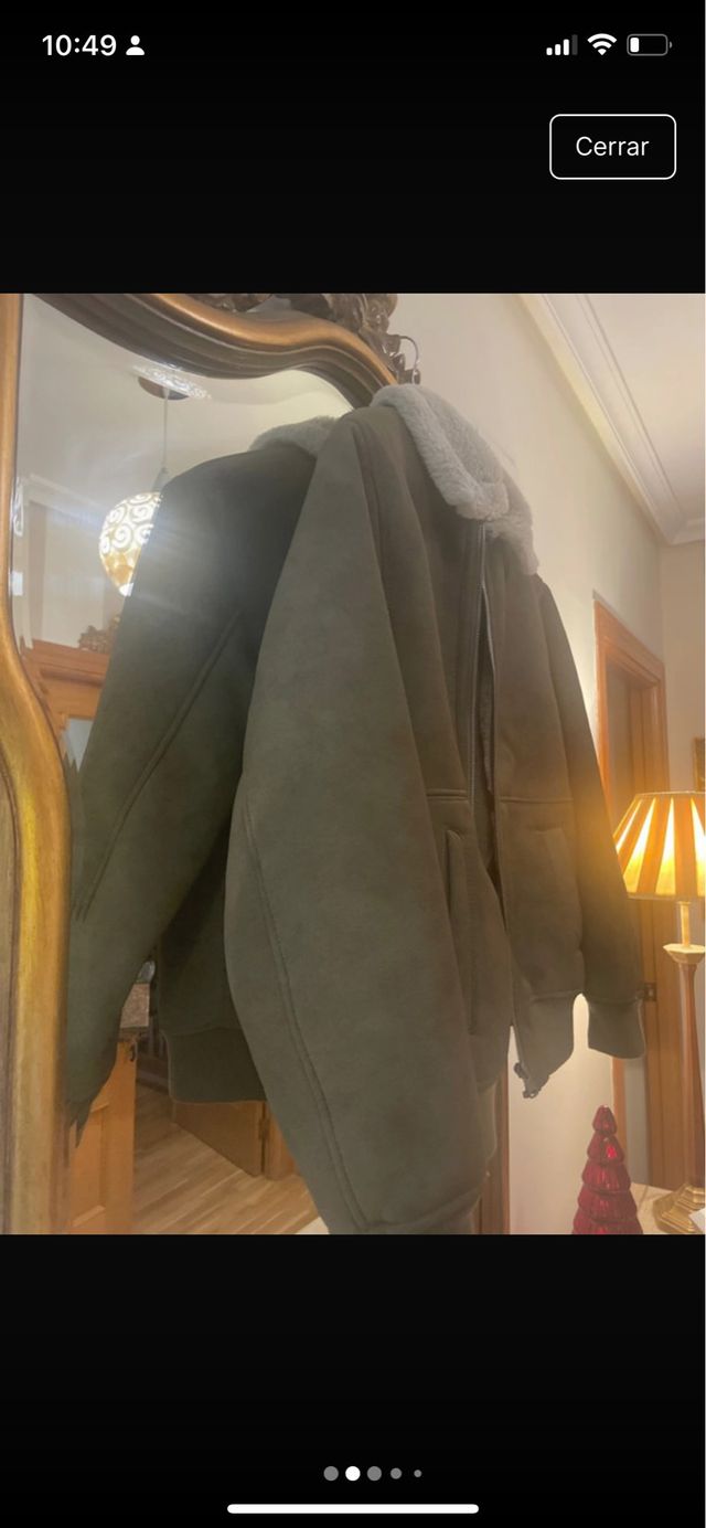 Abrigo Zara Niño Verde Forro Polar