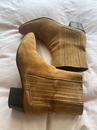 Botines cowboy ante marrón