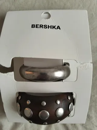 Pulseras Bershka Marrón y Plateado
