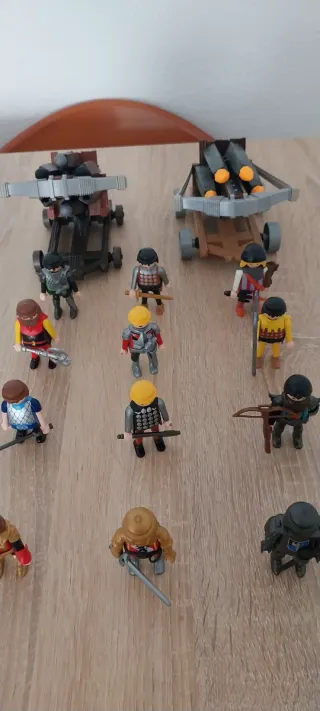 Playmobil,lote,medieval,castillo,caballeros
