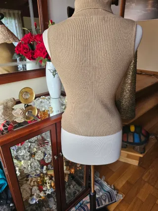 Maglione collo alto senza maniche Mixin Tg S