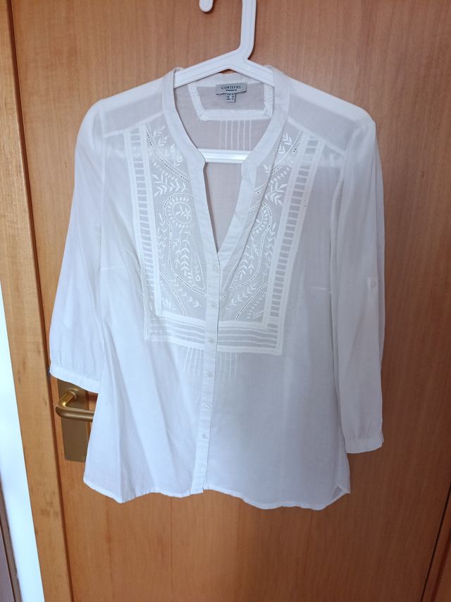3 Camisas Blancas MNG, Cortefiel, Esfera_Talla 40.