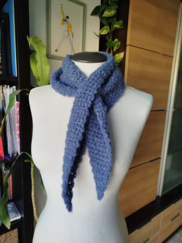 Sciarpa da collo fatta a mano in alpaca e seta