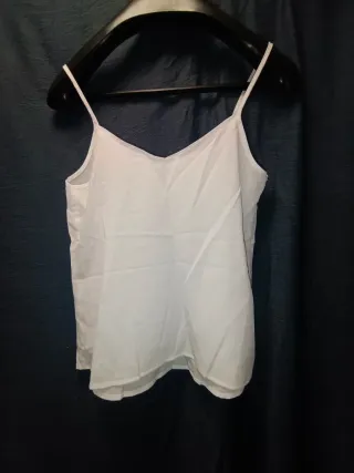 Blusa tirantes Kiabi blanca Talla XS
