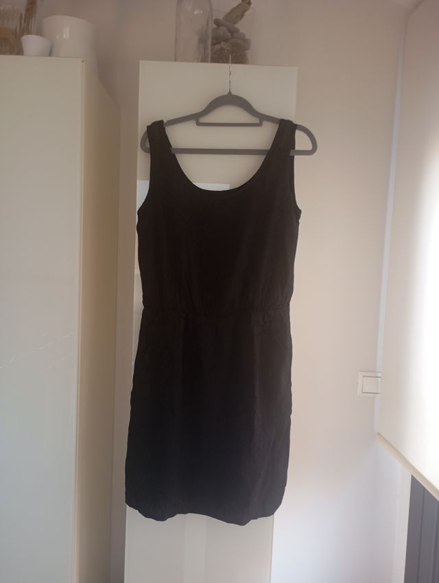 Vestido verano negro tirantes Trucco
