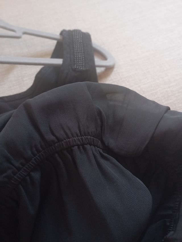 Vestido verano negro tirantes Trucco