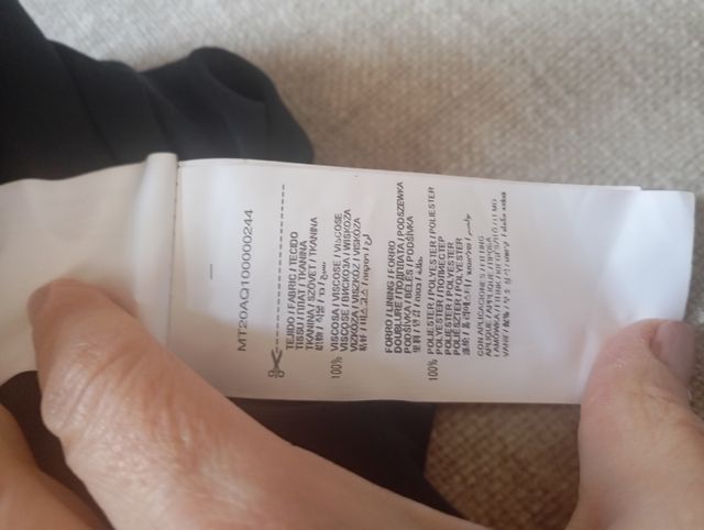 Vestido verano negro tirantes Trucco