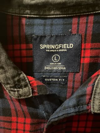 Camisa cuadros Springfield Talla L