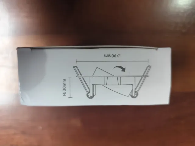 Marcos Foco empotrable basculante