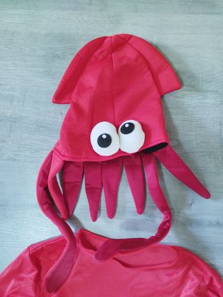 Disfraz Gamba y Pulpo Rojo 