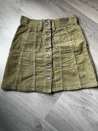 Falda pana Pepe Jeans verde oliva