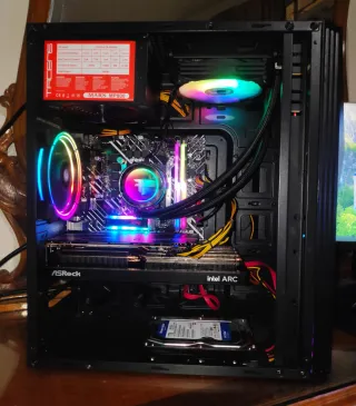 PC I7 12700K, 16GB, INTEL ARC 16GB.