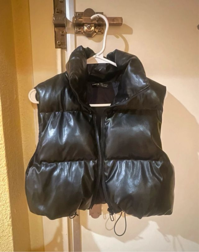 Chaleco acolchado negro SHEIN Talla única