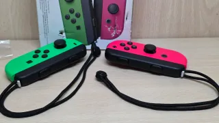 Joy-Con Nintendo Switch Verdi e Rosa