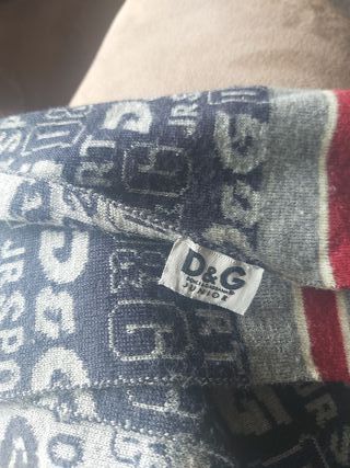 Gorro y Bufanda Dolce & Gabbana Azul/Rojo