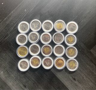 Collezione di 20 monete colorate Nuevas