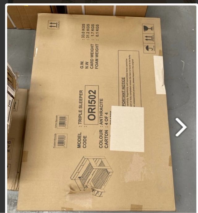 Cama triple Ottawa antracita