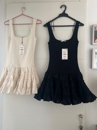 Vestido Zara Negro Mini Talla M