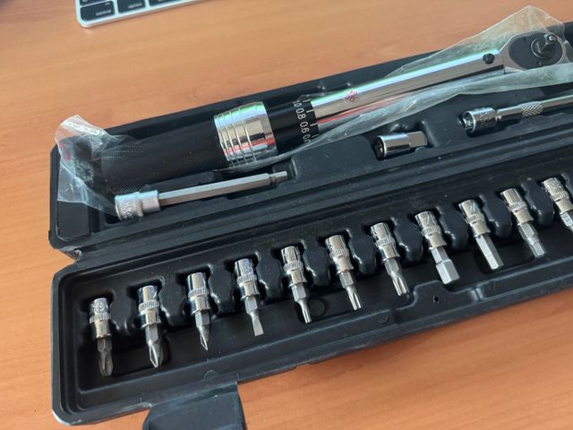 Bici Llave Dinamométrica  Acero Cromado 1 a 25Nm