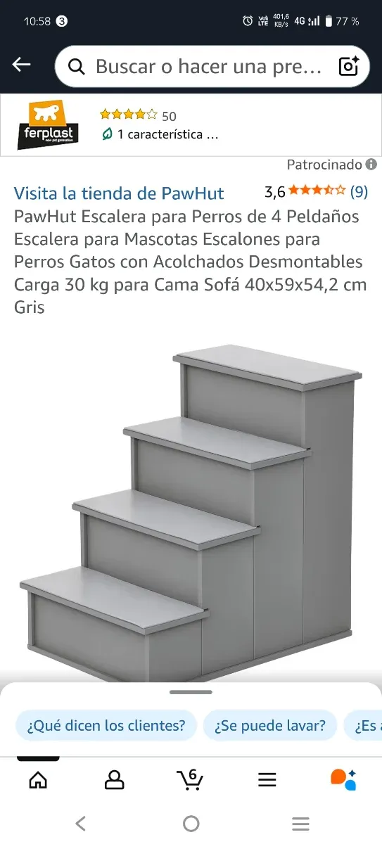Vendo escalera para mascotas , cómoda y resistente