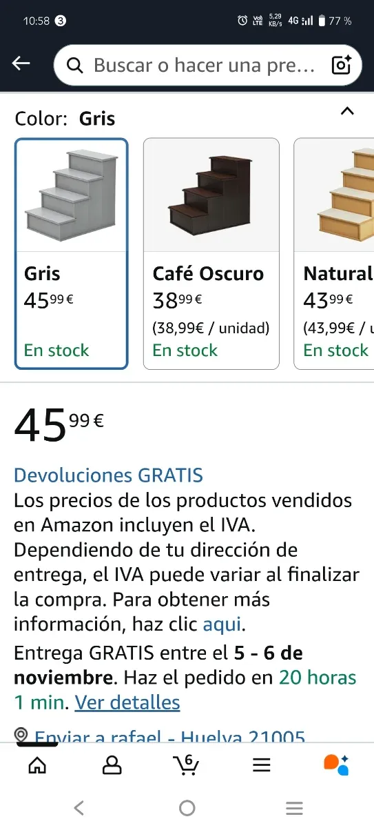 Vendo escalera para mascotas , cómoda y resistente