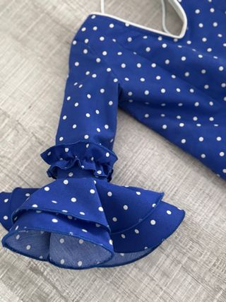 Traje Sevillana Niña Lunares.