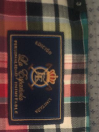 Camisa cuadros La Española hombre