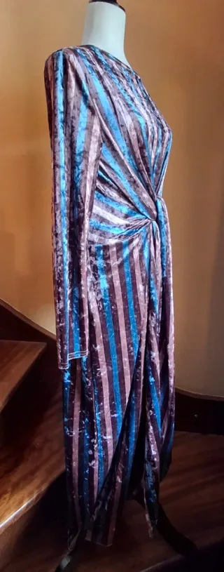 Vestido Kling rayas terciopelo