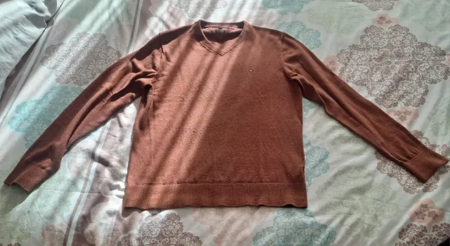 Jersey Tommy Hilfiger Hombre Marrón Talla M