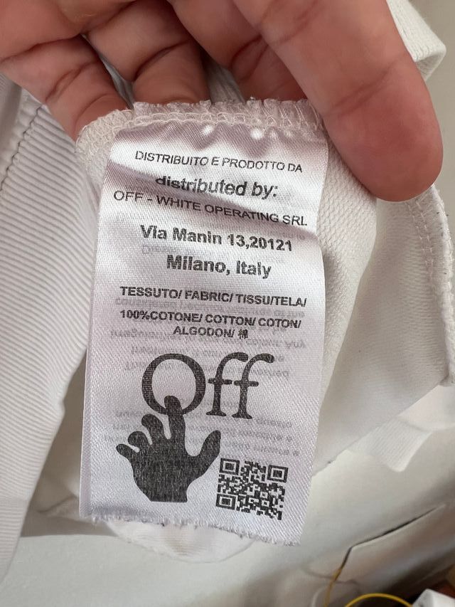 Sudadera Off White Blanco Roto Talla L