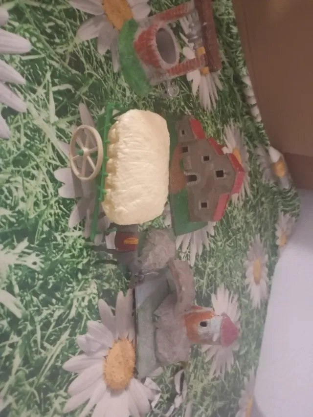 Lote 4 figuras Belén plástico