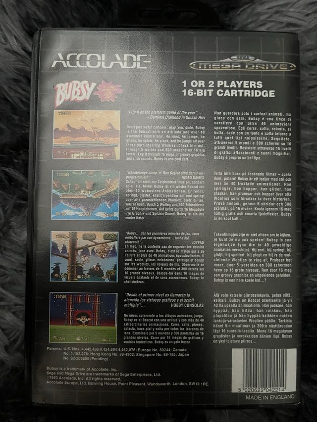 Bubsy Mega Drive Sega