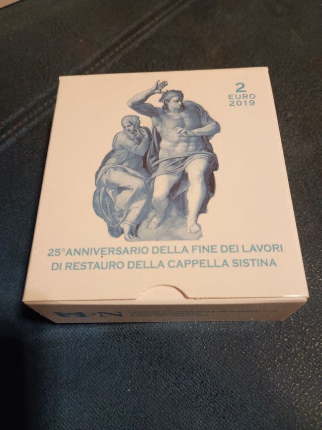 Vaticano 2 euros € 2019 proof Capilla Sixtina