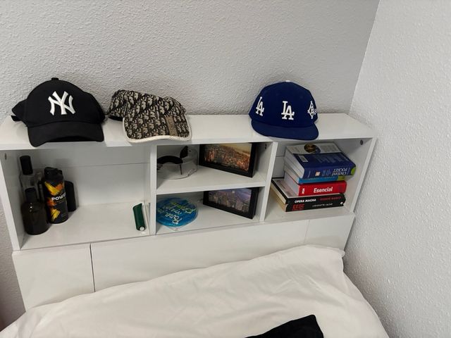 Cama 90x200 con cajones y cabecero y colchón