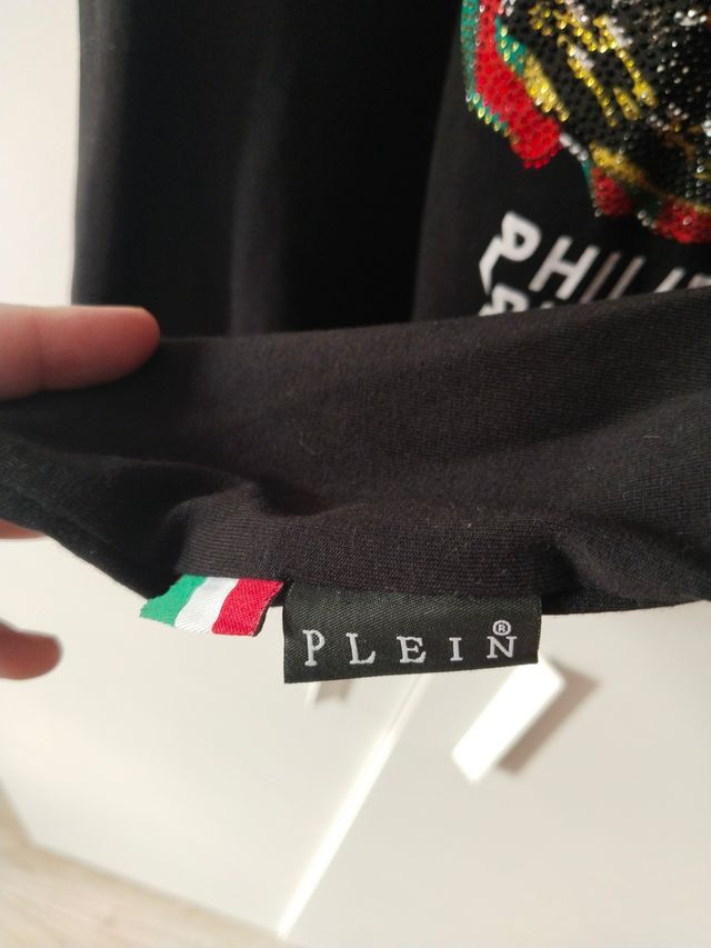 Camiseta Philipp Plein Negra con Diseño