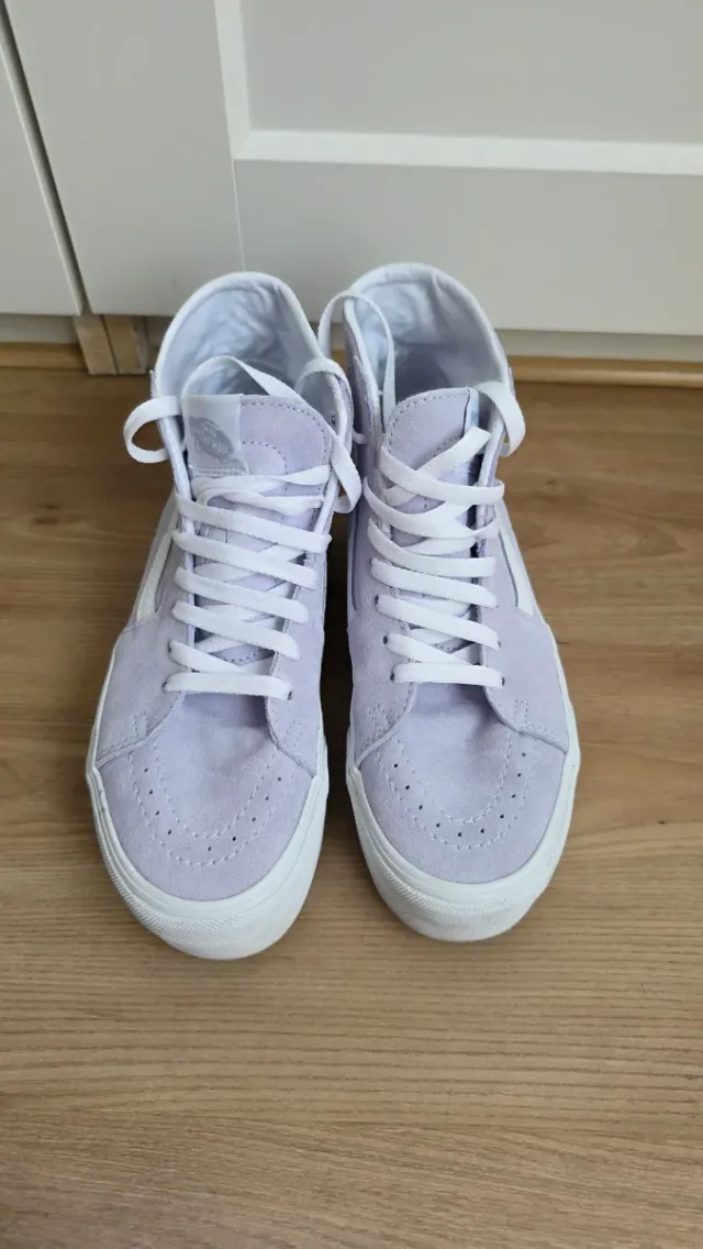 Vans plataforma moradas