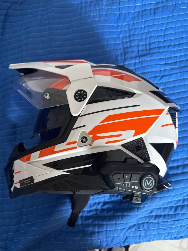 Casco LS2 Pioneer II Talla L Nuevo + Intercom