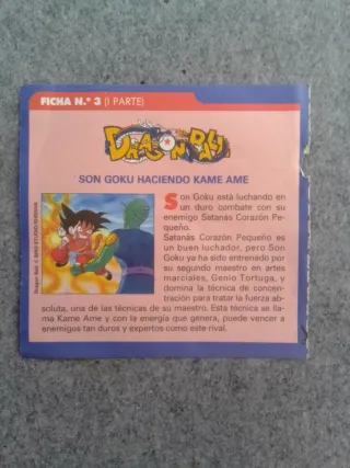 Cromo Pegatina Dragon Ball Pronto Adhesivo n.3