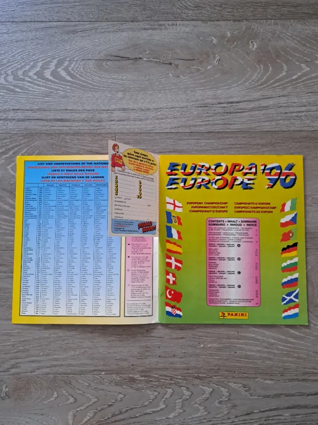 Album Panini Euro 96