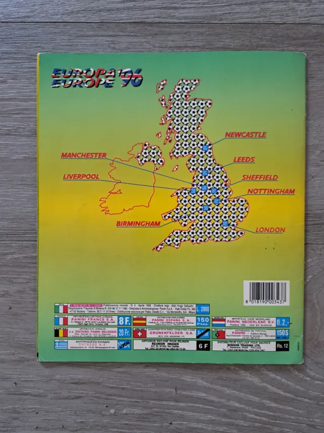 Album Panini Euro 96