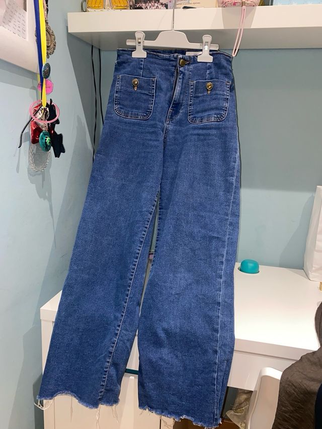 Pantalones vaqueros mujer azules